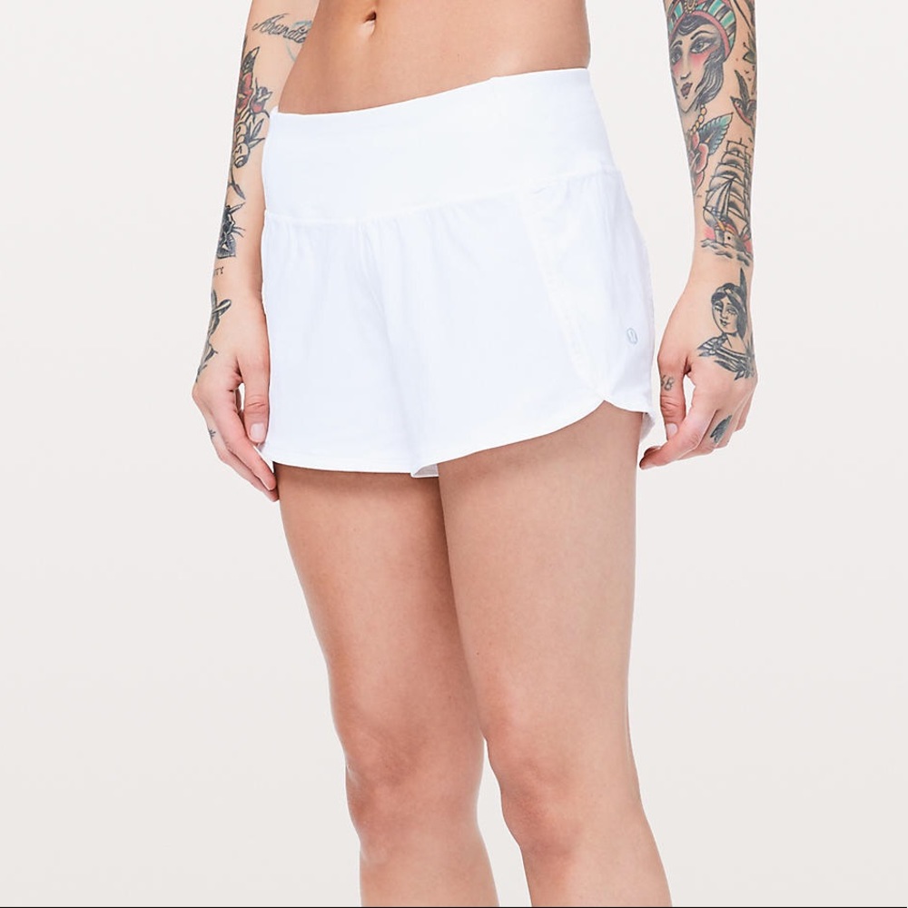 Lululemon white shorts (size 4)